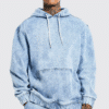 Custom Printed Vintage Denim Hoodie Merchlist Add Your Design or Logo to Custom Denim Vintage Hoodie 2